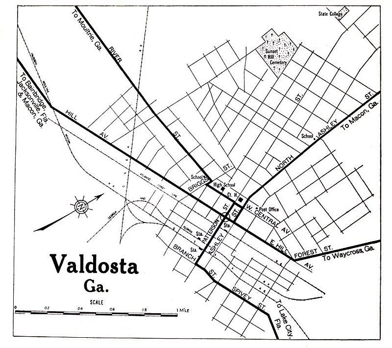 Valdosta, Georgia Train Stations, 1919