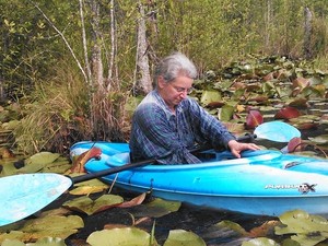 300x225 This took a while...., in Two dogs in a small kayak, by John S. Quarterman, for Okra Paradise Farms, 29 May 2014