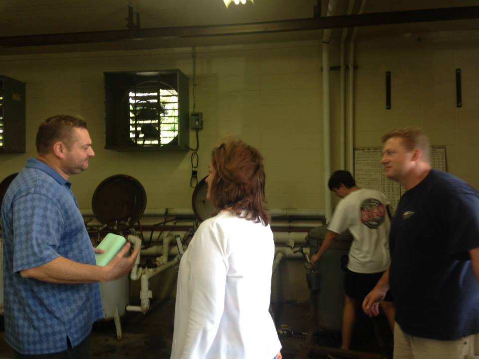 960x720 James talks with Lynn about what goes on here, in Canning Class at Lowndes High School, by Gretchen Quarterman, for Okra Paradise Farms, 18 June 2014