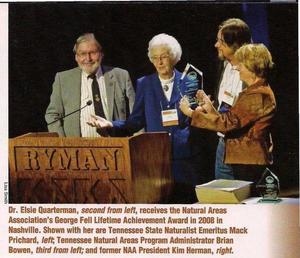 300x258 George Fell Lifetime Achievement Award 2008, in Tennessee Conservationist, by Brian Bowen, for OkraParadiseFarms.com, 1 September 2014