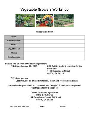 300x388 2015 Registration, in Vegetable Growers Workshop, by UGA Horticulture, for OkraParadiseFarms.com, 30 January 2015