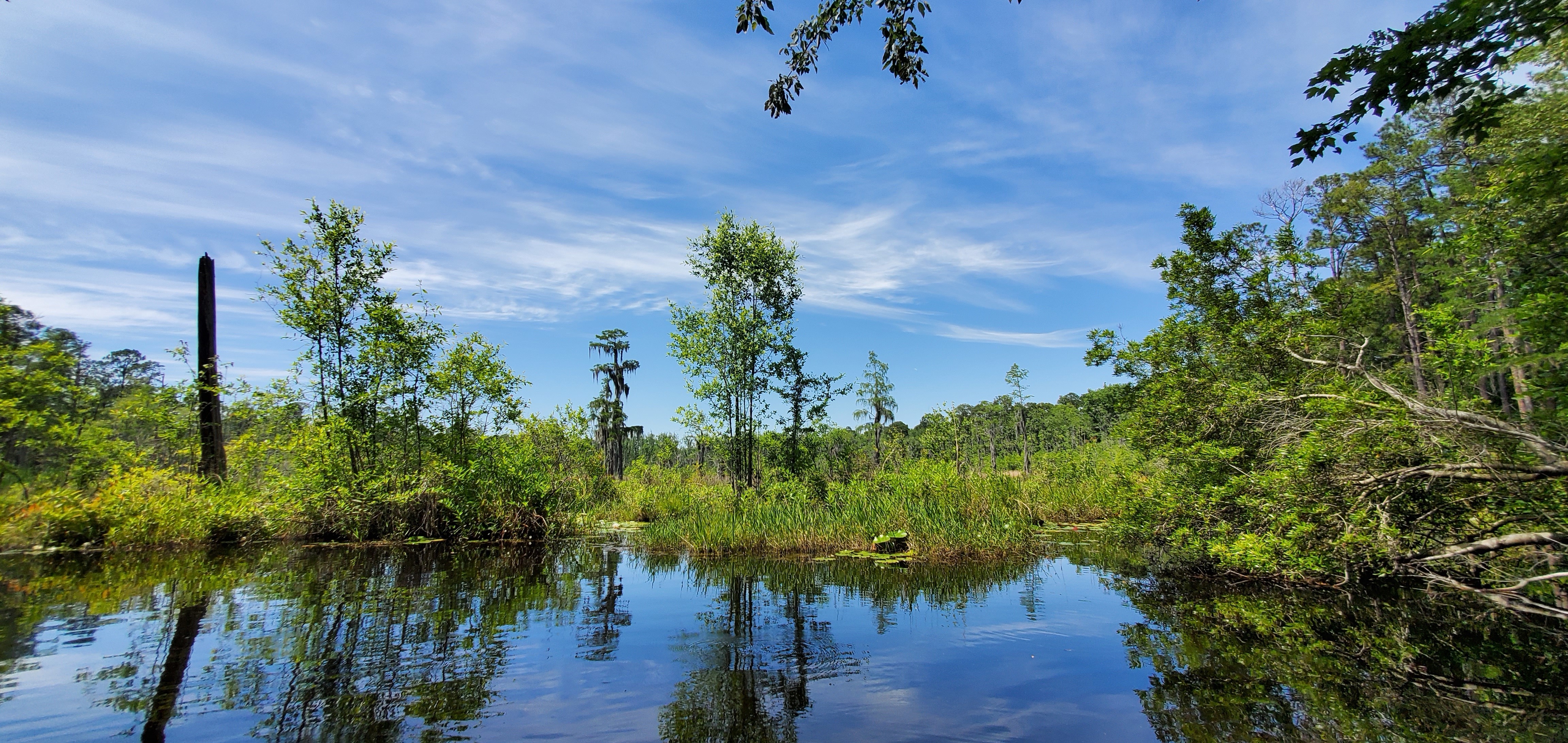 Across old dam