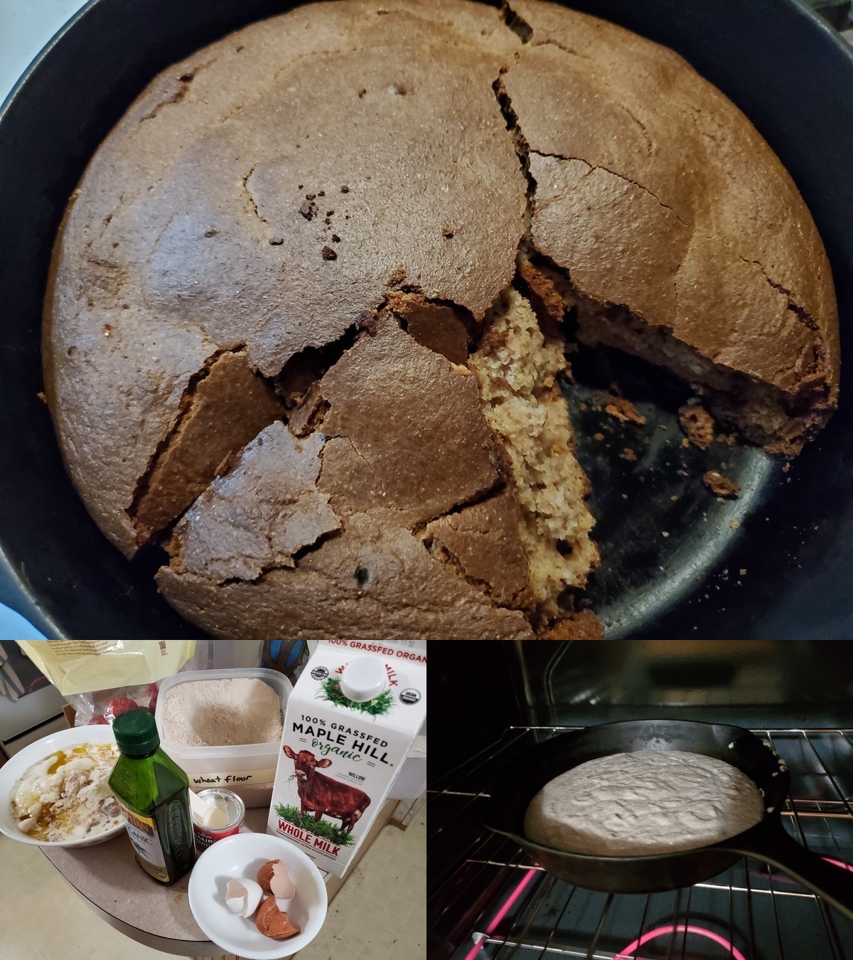 Ingredients, Oven, Baked Cornbread