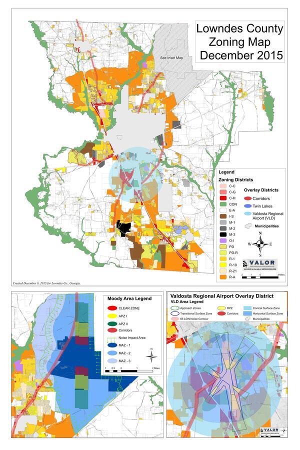 Lowndes County Zoning Map of December 8, 2025