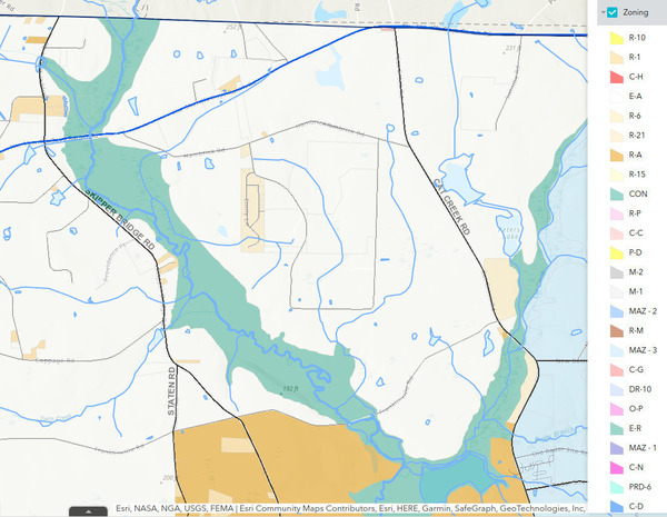 Zoning, Quarterman Road, VALORGIS