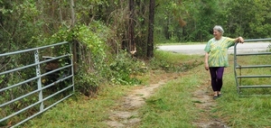 [And the solar panel still works (on top of the vines by the gate) 2023-08-30]