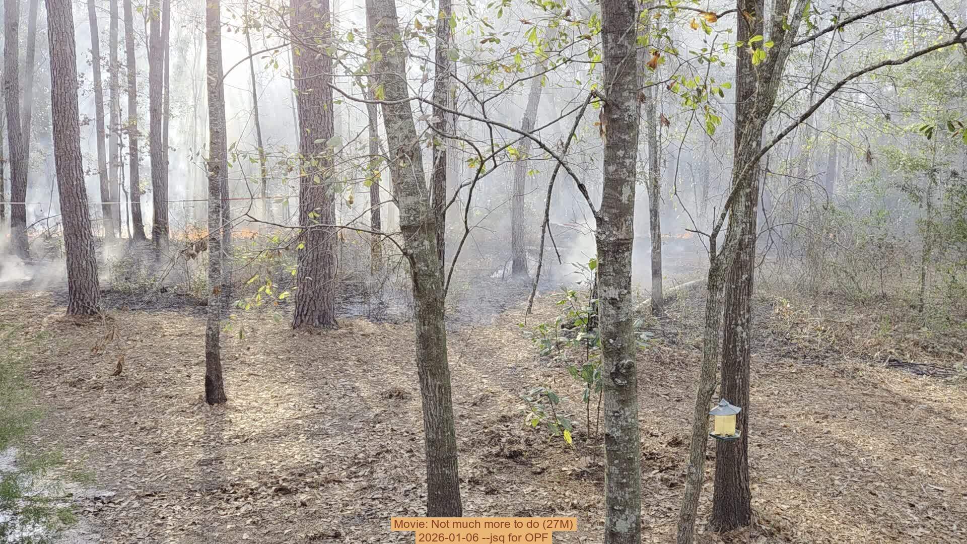 Movie: Not much more to do (27M), 2026-01-06, 5-acre prescribed burn --jsq for OPF